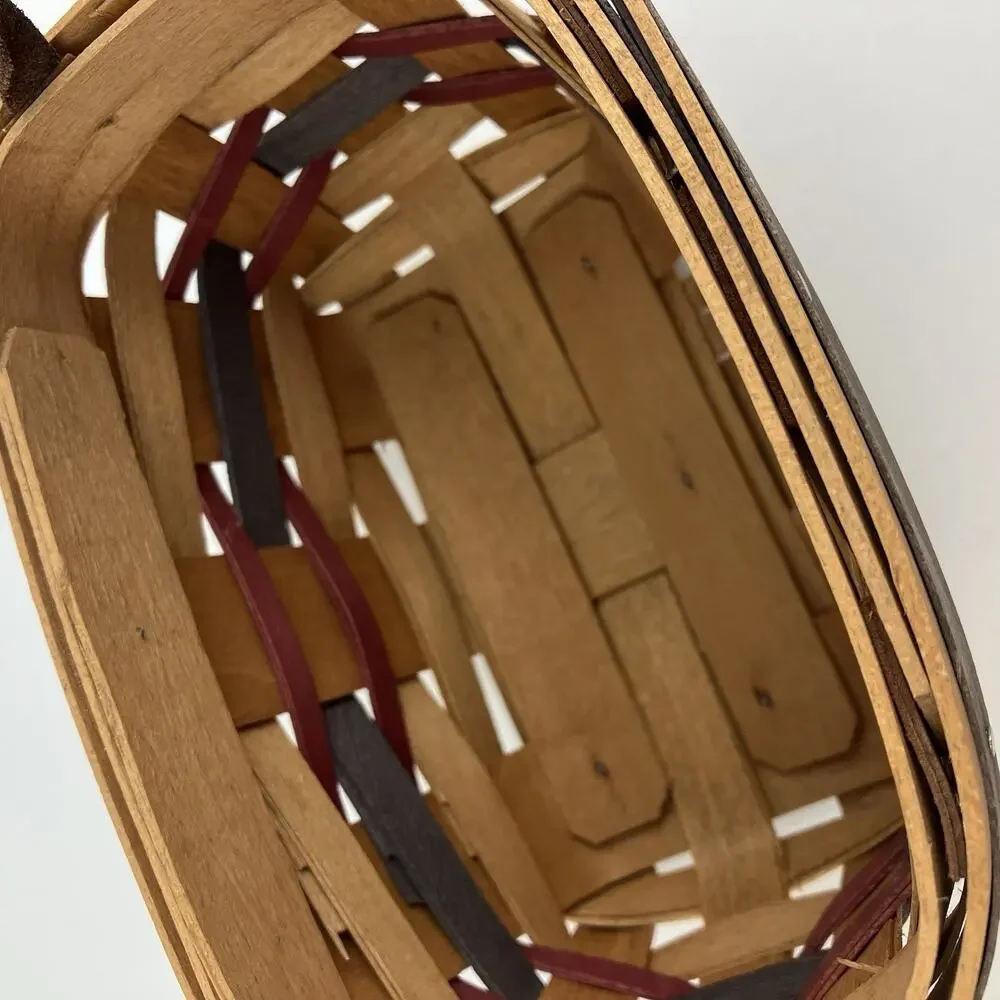 American Traditions Handwoven Small Basket Set 1995 | Signed 6